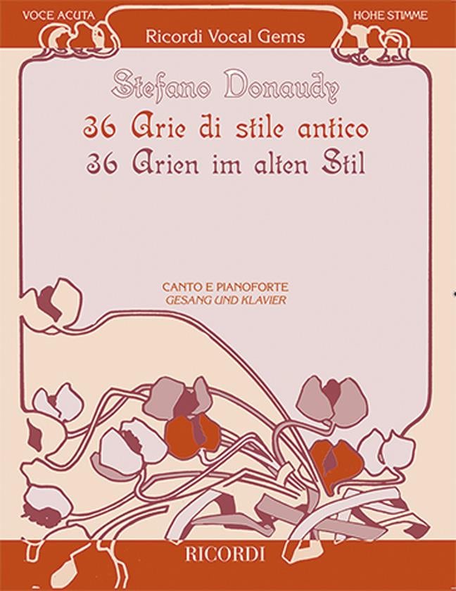 36 Arias in Antique Style - High Voice